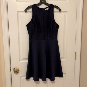 Navy Blue dress with sparkles